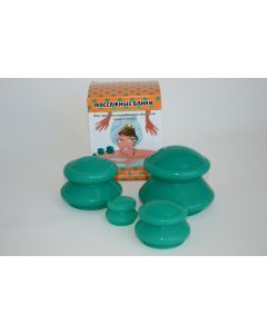 Buy Massage silicated jars for vacuum massage made of anti -allergenic silicone 4 pieces per pack  | Online Pharmacy | https://buy-pharm.com