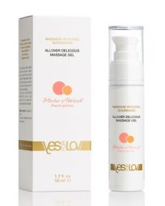 Buy Universal massage gel-lubricant Allover Delicious Massage Gel with peach and apricot aroma - 50 ml. | Online Pharmacy | https://buy-pharm.com