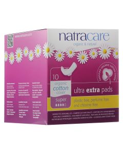 Buy Natracare Ultra Thin Wing Pads, 'Super', 10 pcs. | Online Pharmacy | https://buy-pharm.com