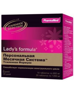 Buy Biocomplex Lady-S Formula 'Personal monthly system. Enhanced formula', 20 days + 5 days, 30 tablets | Online Pharmacy | https://buy-pharm.com