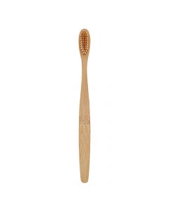 Buy Bamboo Toothbrush Flora with medium-hard brown bristles made of biodegradable polymer and bamboo fibers, treated with charcoal | Online Pharmacy | https://buy-pharm.com