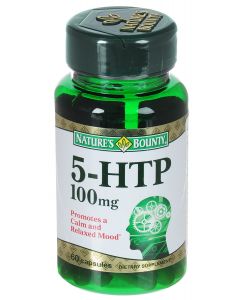 Buy Nature's Bounty vitamins '5-hydroxytryptophan (5-HTP) ', 60 capsules | Online Pharmacy | https://buy-pharm.com