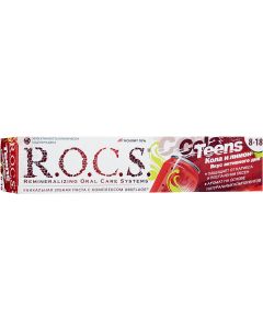 Buy ROCS Teens Active Day Toothpaste Cola and lemon from 8 to 18 years old 74 g | Online Pharmacy | https://buy-pharm.com