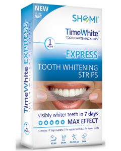 Buy Whitening strips for teeth Shomi Time White Exspress 7 Day with a new formula without hydrogen peroxide 14 strips -7 pairs | Online Pharmacy | https://buy-pharm.com