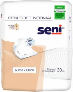 Buy Medical diaper Seni Seni Hygienic diapers Seni Soft Normal 60 cm x 60 cm 30 pcs, 60 x 60 cm, 30 pcs | Online Pharmacy | https://buy-pharm.com