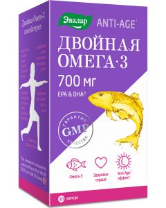 Buy Evalar Double Omega-3 700 mg, capsules # 30, 1.0 g | Online Pharmacy | https://buy-pharm.com