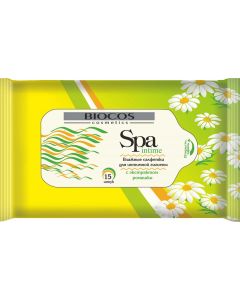 Buy BioCos Napkins for intimate hygiene 'SPA Intime. Chamomile', 15 pcs | Online Pharmacy | https://buy-pharm.com
