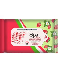 Buy BioCos Wet wipes 'SPA Aroma Wild berry, 15 pcs  | Online Pharmacy | https://buy-pharm.com