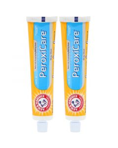 Buy Arm & Hammer, PeroxiCare , Deep clean, anti-caries toothpaste with fluoride, pure peppermint, double wrapping, 6.0 ounces (170 g) each | Online Pharmacy | https://buy-pharm.com