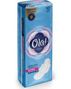 Buy Sanitary pads Ola! Classic Wings Super Surface mesh, 10 pcs | Online Pharmacy | https://buy-pharm.com