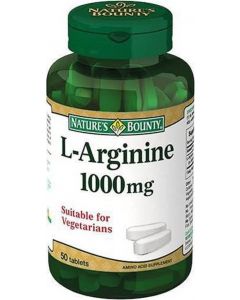 Buy Nature's Bounty 'L-Arginine' tablets, 1000 mg, 50 pcs | Online Pharmacy | https://buy-pharm.com
