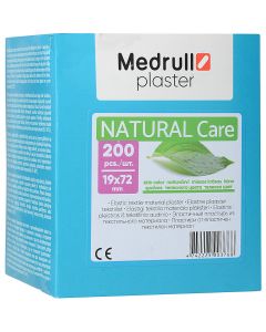 Buy Adhesive plaster Medrull Medrull Set of plasters 'Natural Care', 1.9x7.2 cm, # 200  | Online Pharmacy | https://buy-pharm.com