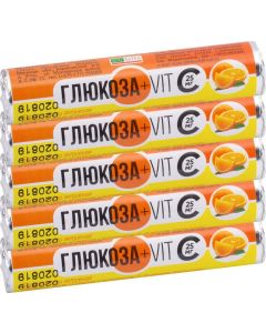 Buy Glucose + VitS Bioterra with orange flavor, tablets 2.6 g No. 14 (roll) x 5 (block of 5 rolls) | Online Pharmacy | https://buy-pharm.com