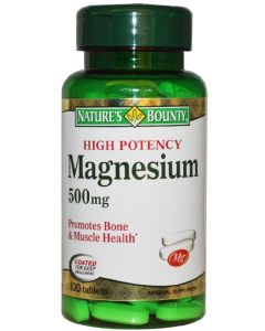 Buy Magnesium 'Nature's Bounty', tablets 500 mg, # 100  | Online Pharmacy | https://buy-pharm.com