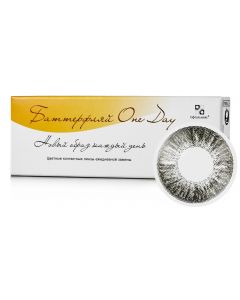 Buy Colored contact lenses Ophthalmix BatOneDay Daily, -3.50 / 14.2 / 8.6, gray, 2 pcs. | Online Pharmacy | https://buy-pharm.com