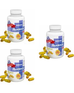Buy First cold pressed linseed oil, 60 capsules, 3 packs per course, All Here | Online Pharmacy | https://buy-pharm.com