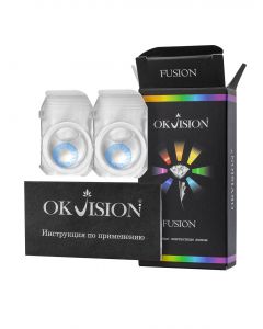 Buy Okvision Fusion Contact Lenses 3 months, -1.00 / 14 / 8.6, blue, lilac, 2 pcs. | Online Pharmacy | https://buy-pharm.com