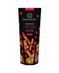 Buy President Toothpaste Spicy cranberry with cranberry, orange and cinnamon flavor, 75 ml | Online Pharmacy | https://buy-pharm.com