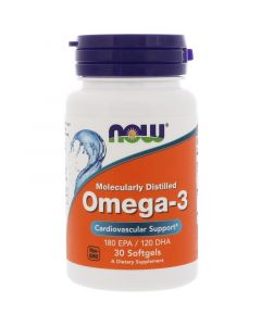 Buy Now Foods, Omega-3 fish oil, 30 capsules | Online Pharmacy | https://buy-pharm.com