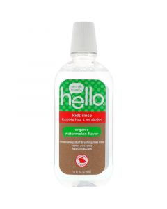 Buy Hello Tongue Scrubber, Children's Mouthwash, Fluoride & Alcohol Free, Watermelon Flavor, 16 fl. oz. (473 ml) | Online Pharmacy | https://buy-pharm.com