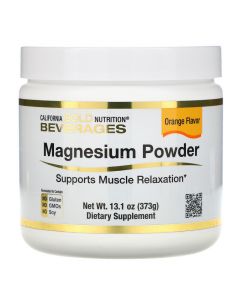 Buy California Gold Nutrition, Instant Magnesium Powder, Orange Flavor, 373 g | Online Pharmacy | https://buy-pharm.com