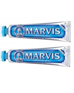 Buy Marvis Set of Toothpastes Aquatic Mint, Fresh Mint, 2 pcs 85 ml each  | Online Pharmacy | https://buy-pharm.com