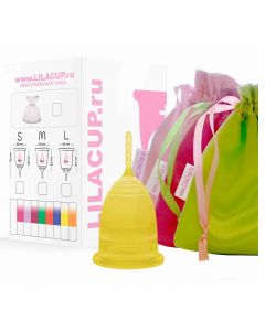 Buy Menstrual cup LilaCup BOX PLUS size S yellow | Online Pharmacy | https://buy-pharm.com
