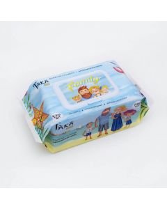Buy Taka Home Family Wet wipes Antibacterial (with lid) 120 pcs | Online Pharmacy | https://buy-pharm.com