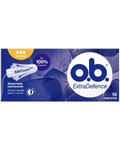 Buy OB Tampons. Extra Defense Normal, 16 pcs, 1 pack | Online Pharmacy | https://buy-pharm.com