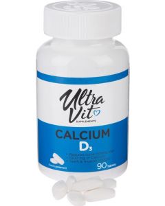 Buy UltraVit Supplements Vitamins Calcium and Vitamin D3, 90 tablets | Online Pharmacy | https://buy-pharm.com