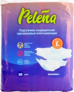 Buy Pelena disposable absorbent diapers size L 10 pcs | Online Pharmacy | https://buy-pharm.com