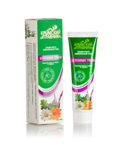 Buy Toothpaste Healing herbs Crimean Herbalist Healthy gums and protection against caries, 100 ml | Online Pharmacy | https://buy-pharm.com