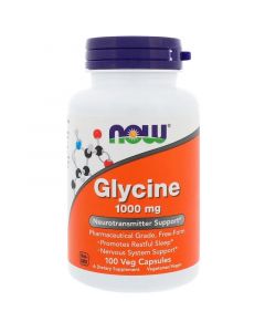 Buy Now Foods, Glycine, Glycine, 1000 mg, 100 Veggie Caps . | Online Pharmacy | https://buy-pharm.com