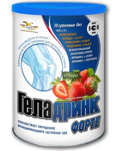 Buy Geladrink Forte powder, strawberry, 420 g | Online Pharmacy | https://buy-pharm.com