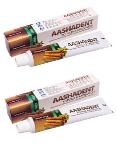Buy Aasha Herbals Toothpaste Cinnamon and Cardamom, 100 g - 2 pcs. | Online Pharmacy | https://buy-pharm.com