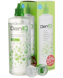 Buy DenIQ Unihyal Solution for contact lenses, with container, 360 ml | Online Pharmacy | https://buy-pharm.com