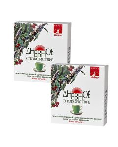 Buy BAA for food 'Herbal tea drink' DAILY CALM - BIOCOR, 50 g - 2 packs | Online Pharmacy | https://buy-pharm.com