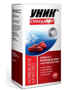 Buy Omega-3 Krill Oil Capsules, 60 pcs, 500 mg | Online Pharmacy | https://buy-pharm.com
