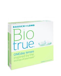 Buy Bausch + Lomb Biotrue ONEday Contact Lenses (90 Lenses) Daily, -4.25 / 14.20 / 8.6, Clear, 90 pcs. | Online Pharmacy | https://buy-pharm.com