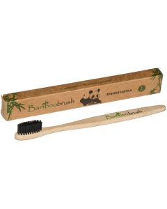 Buy Bamboobrush Bamboo toothbrush, carbon-coated bristles (medium hard) | Online Pharmacy | https://buy-pharm.com