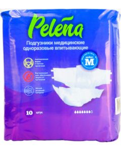 Buy Pelena disposable absorbent diapers size M 10 pcs | Online Pharmacy | https://buy-pharm.com