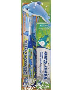 Buy Silver Care dental kit for children, 6 to 12 years old, assorted toy | Online Pharmacy | https://buy-pharm.com
