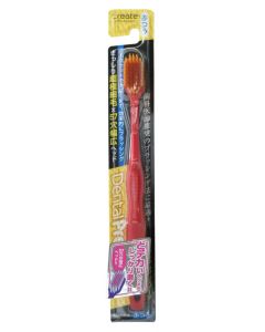 Buy Create Toothbrush with Wide Cleaning Head and Super Fine Bristles , Medium, Red  | Online Pharmacy | https://buy-pharm.com