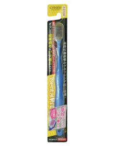 Buy Create Toothbrush with a wide cleaning head and super fine bristles, soft, color: blue  | Online Pharmacy | https://buy-pharm.com