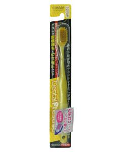Buy Create Toothbrush with a wide cleaning head and super-thin bristles, soft, color: yellow | Online Pharmacy | https://buy-pharm.com