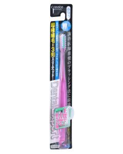 Buy Create Toothbrush with a narrow cleaning head and super fine bristles, medium hard, color: pink | Online Pharmacy | https://buy-pharm.com