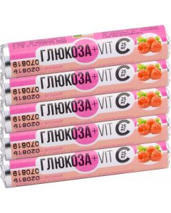 Buy Glucose + vitS Bioterra with raspberry flavor, tablets 2.6 g No. 14 (roll) x 5 (block of 5 rolls) | Online Pharmacy | https://buy-pharm.com