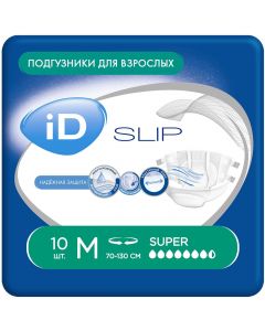 Buy Diapers for adults iD Slip M 10 pcs | Online Pharmacy | https://buy-pharm.com