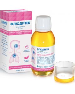 Buy Fluditek syrup 2% fl. 125ml for children | Online Pharmacy | https://buy-pharm.com