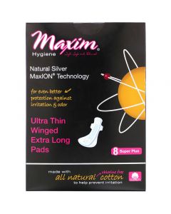 Buy Maxim Hygiene Products, Ultra Thin Wing Pads, Super Plus, 8 Pads  | Online Pharmacy | https://buy-pharm.com